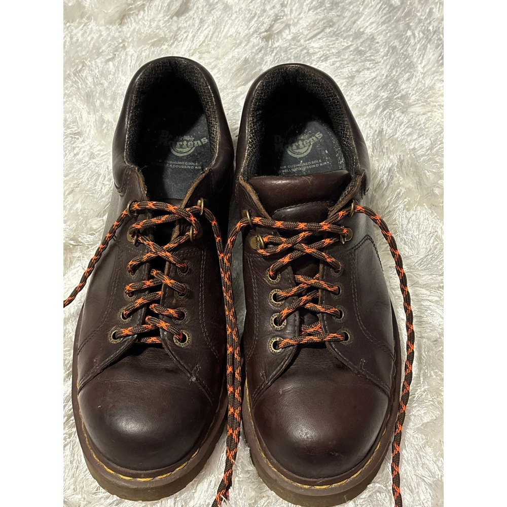 Dr Martens 8312 Vintage Brown Leather Oxford Lace Up Shoes Mens 12 Y2K Lug Sole